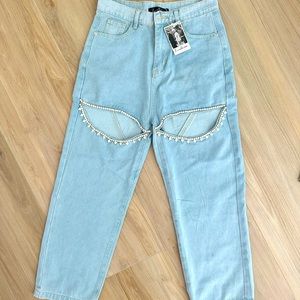 Kelsea Ballerini Dupe Rhinestone Jeans - Luxedress NWT
